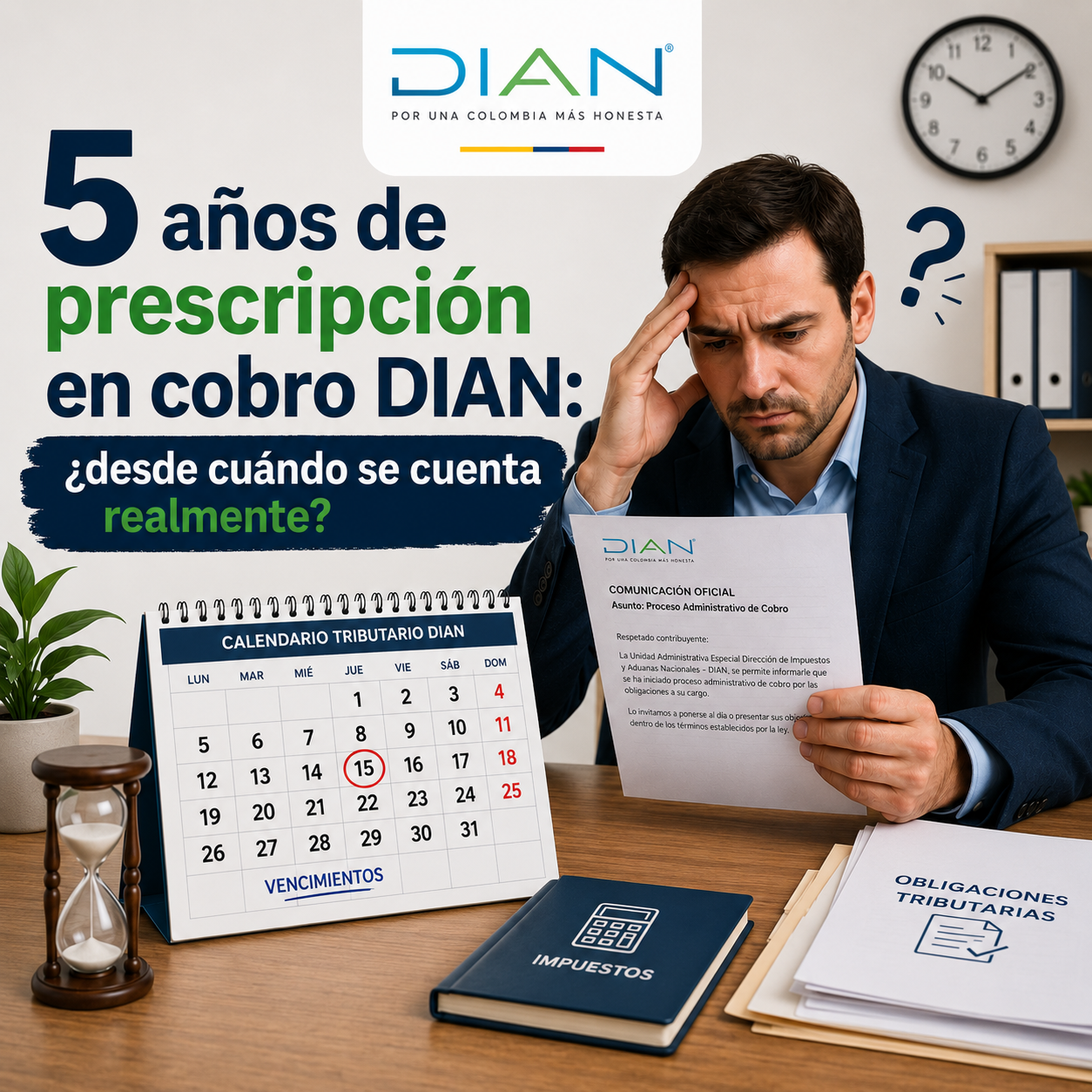 5 años de prescripción en cobro DIAN — Sentencia 29114